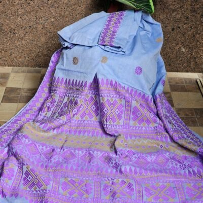 Radiant Beryl Assam Saree