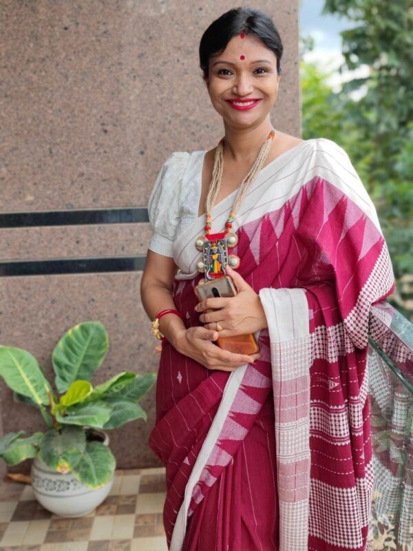 Red Kotpad Cotton Saree