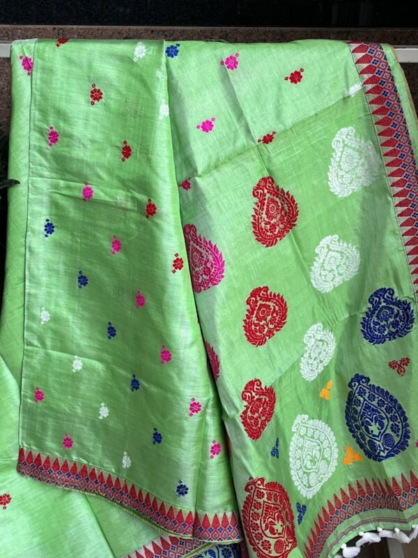 Green Toss by Paat Saree - Image 5