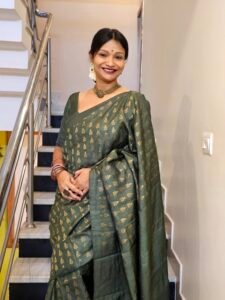 Gold Green Tussar - Image 3