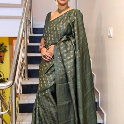 Gold Green Tussar