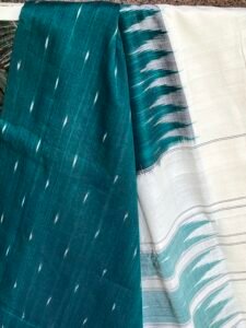 Green Cotton Pochampally - Image 4
