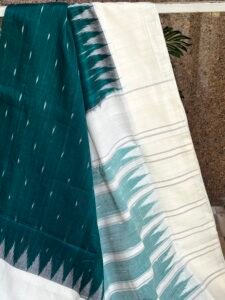 Green Cotton Pochampally - Image 2