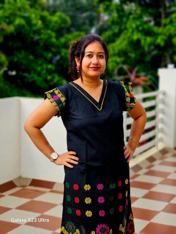 Assamese Black Dress