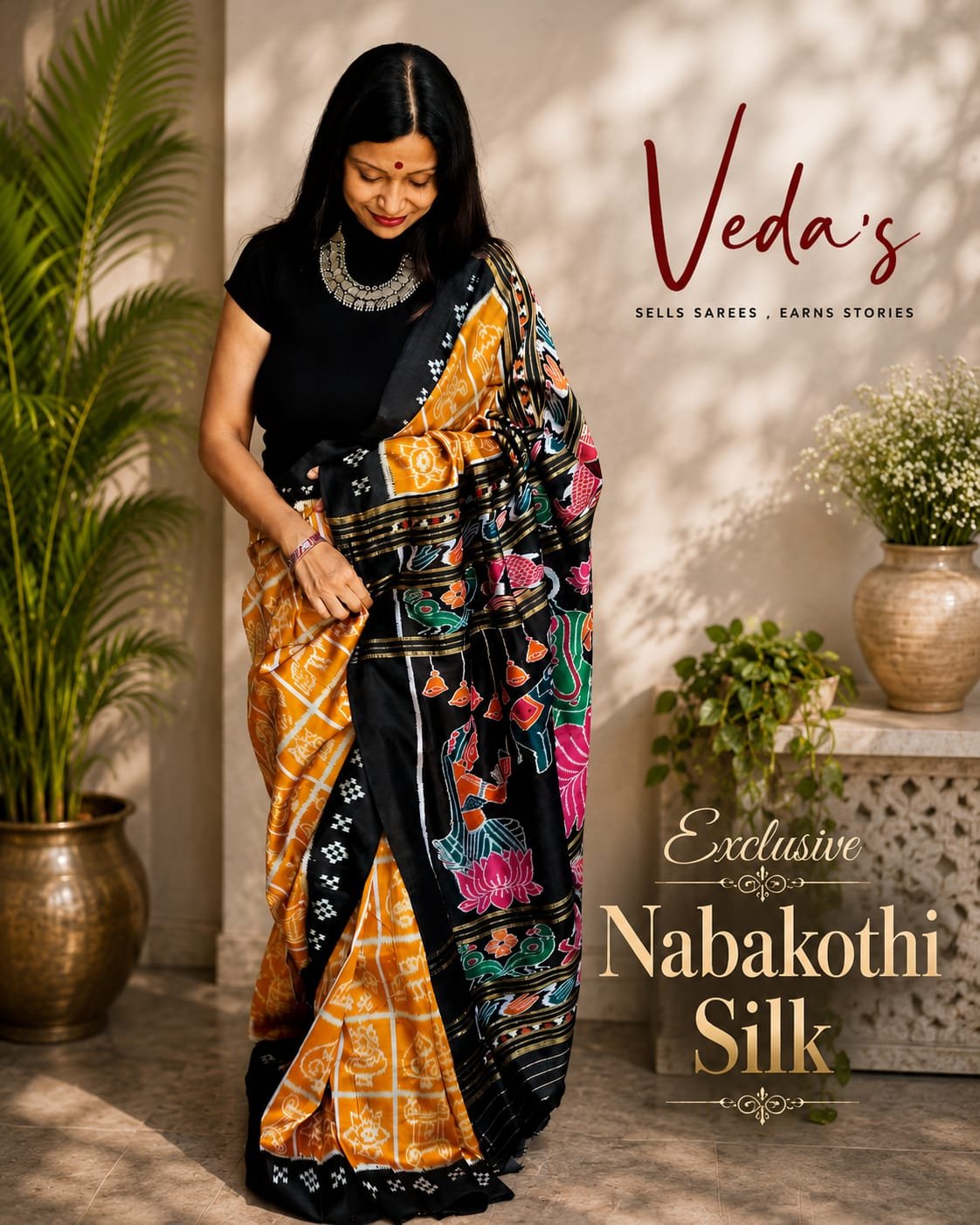 Mustard Silk Nabakothi Silk