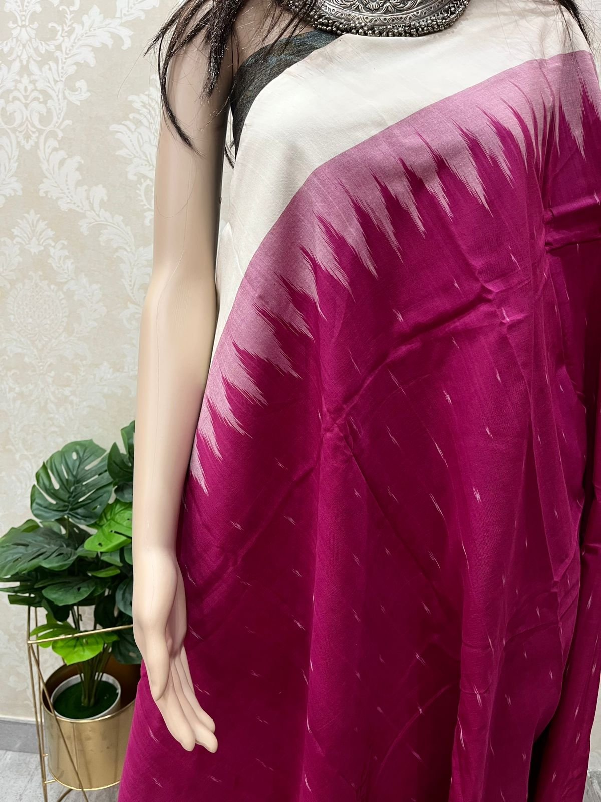 Pink Cotton Pochampally