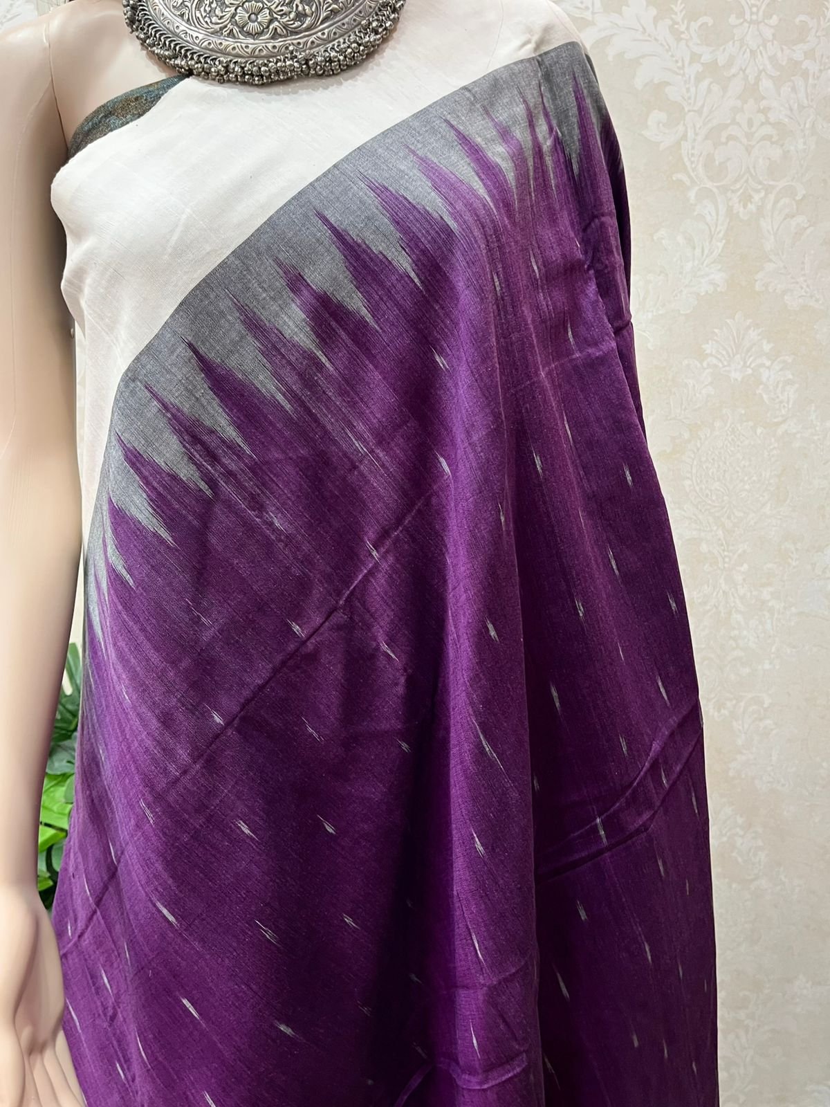 Purple Cotton Pochampally