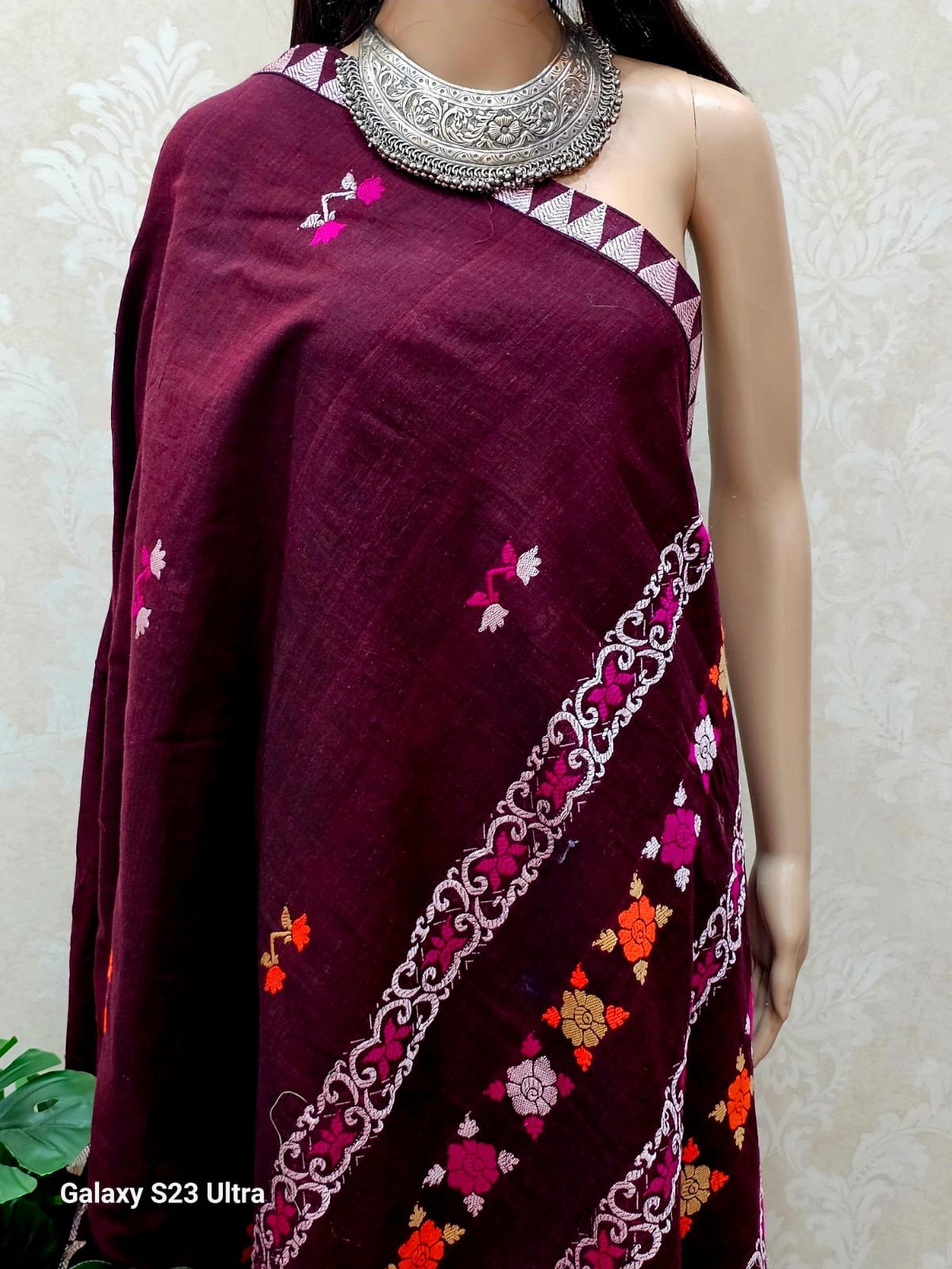 Coffee-Silver Assam Cotton (Moirangphee Inspired)