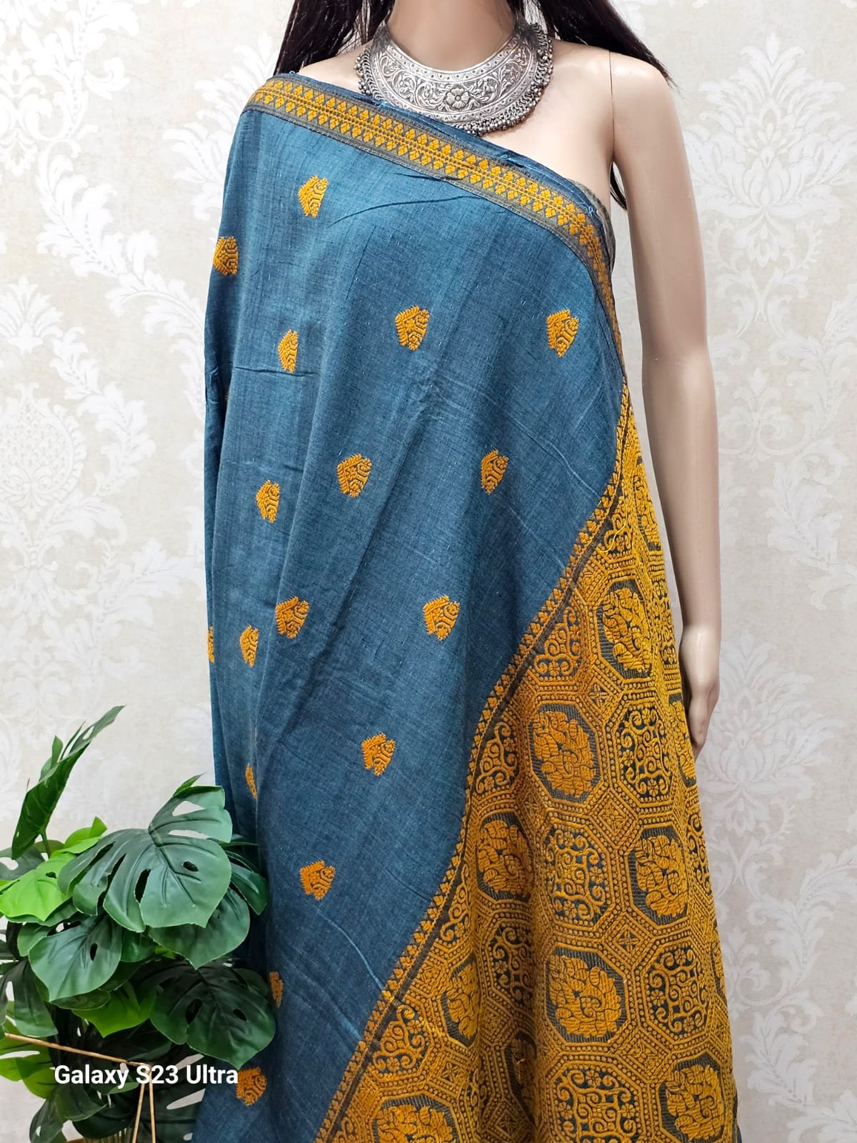 Stone Grey Assam Cotton