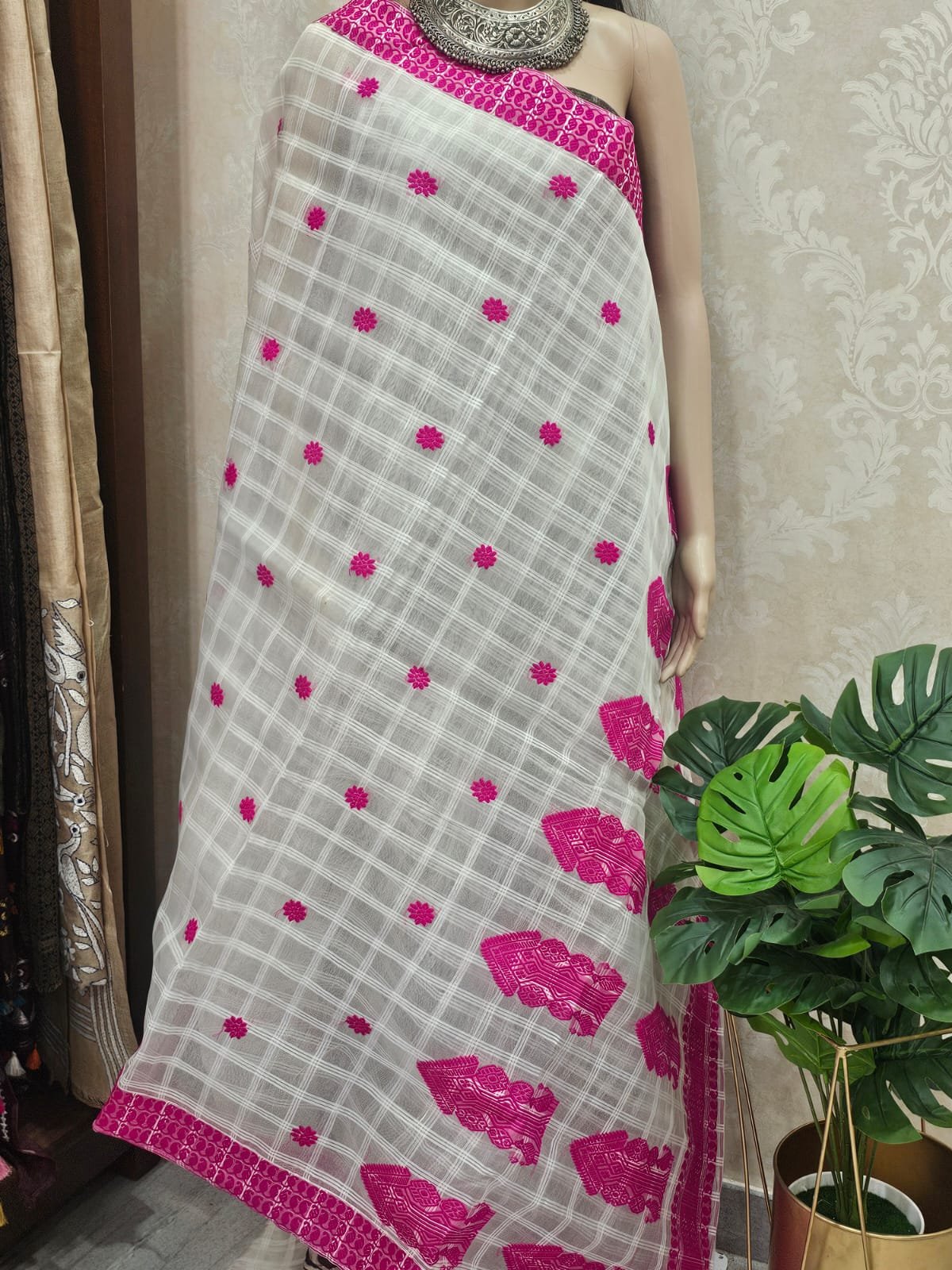 Pink Gari Diya Saree